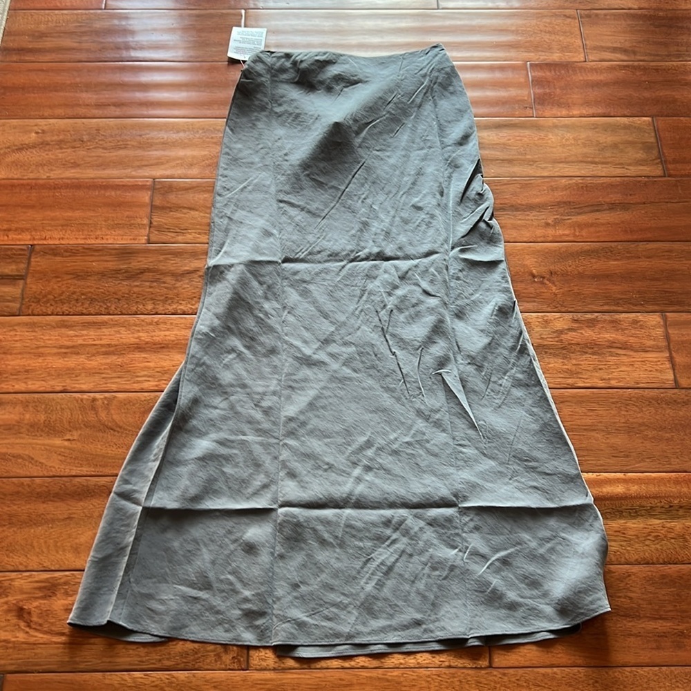 NWT TOPSHOP Soft Touch Twist Low Rise Maxi Skirt Multipe Sizes Charcoal - Picture 10 of 10